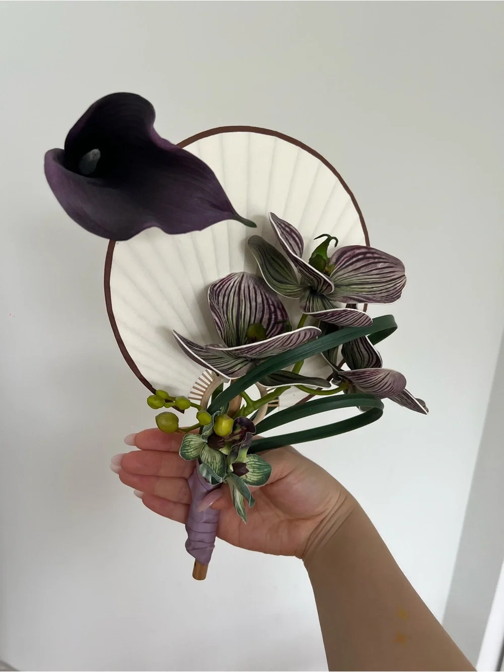 Purple Calla Lily Bridal Bouquet